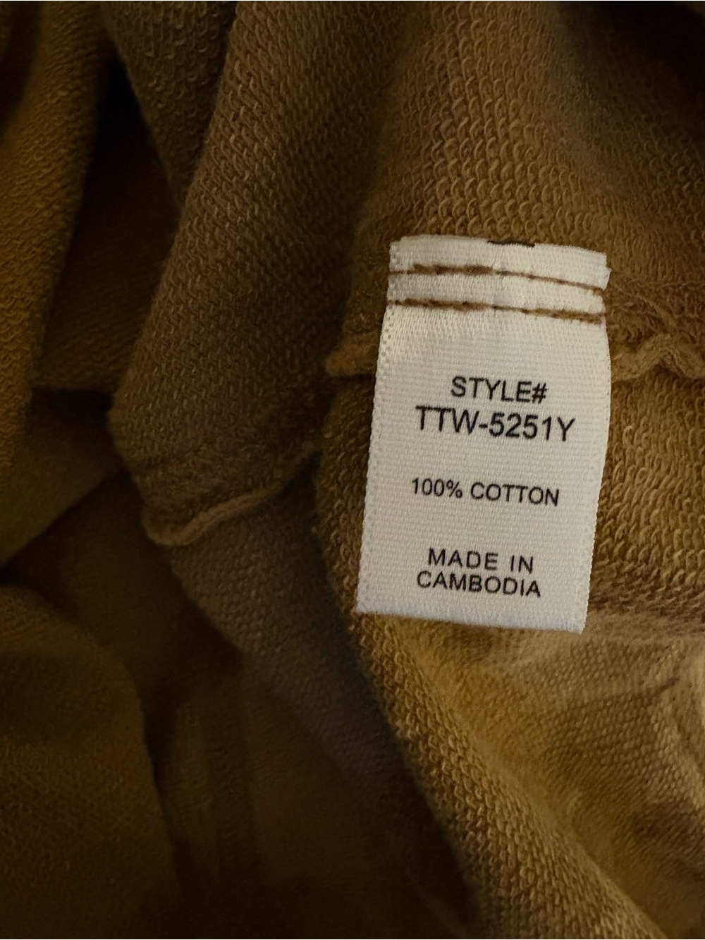 Zenana Outfitters Acid Washed Mustard Henley Tank Style TTW 5251Y New - Picture 4 of 5